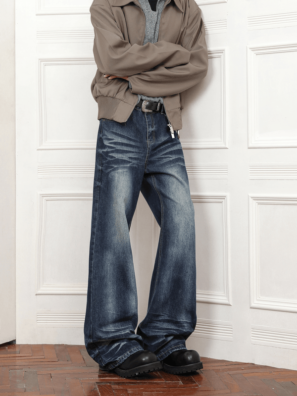 Vintage Whisker Wash Flared Jeans - COPPING THREADS - CT Basics