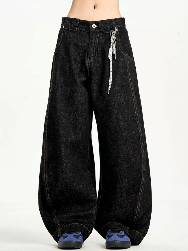 Vintage Wide - Leg Baggy Jeans - COPPING THREADS - CT Select Hover Image