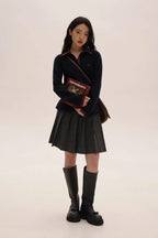 Vintage Wool Layered Patchwork Varsity Cardigan Shirt - COPPING THREADS - MOROMORO