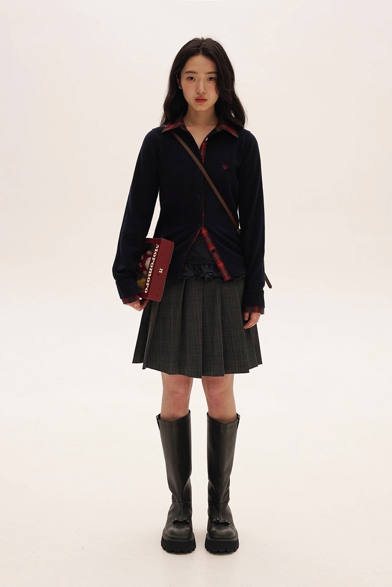 Vintage Wool Layered Patchwork Varsity Cardigan Shirt - COPPING THREADS - MOROMORO