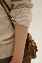 Vintage Wool Layered Patchwork Varsity Cardigan Shirt - COPPING THREADS - MOROMORO