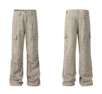 Vintage Wrinkled Marble Multi - Pocket Cargo Pants - COPPING THREADS - CT Select