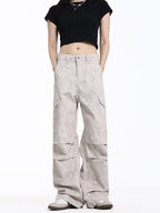 Vintage Wrinkled Marble Multi - Pocket Cargo Pants - COPPING THREADS - CT Select