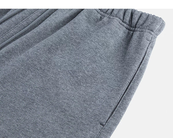 IDLT wide leg sweatpants, heather gray side pocket.