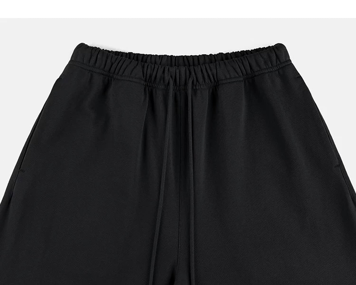 IDLT wide leg sweatpants, black waistband.