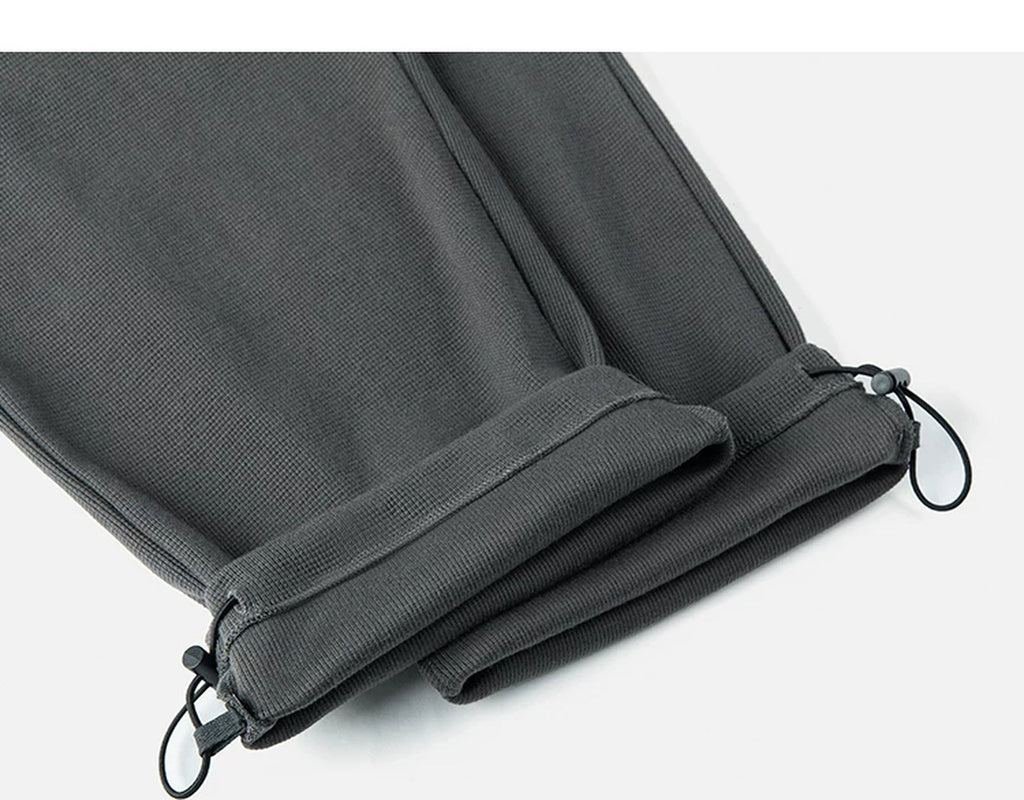 Waffle Drawstring Joggers - COPPING THREADS - IDLT