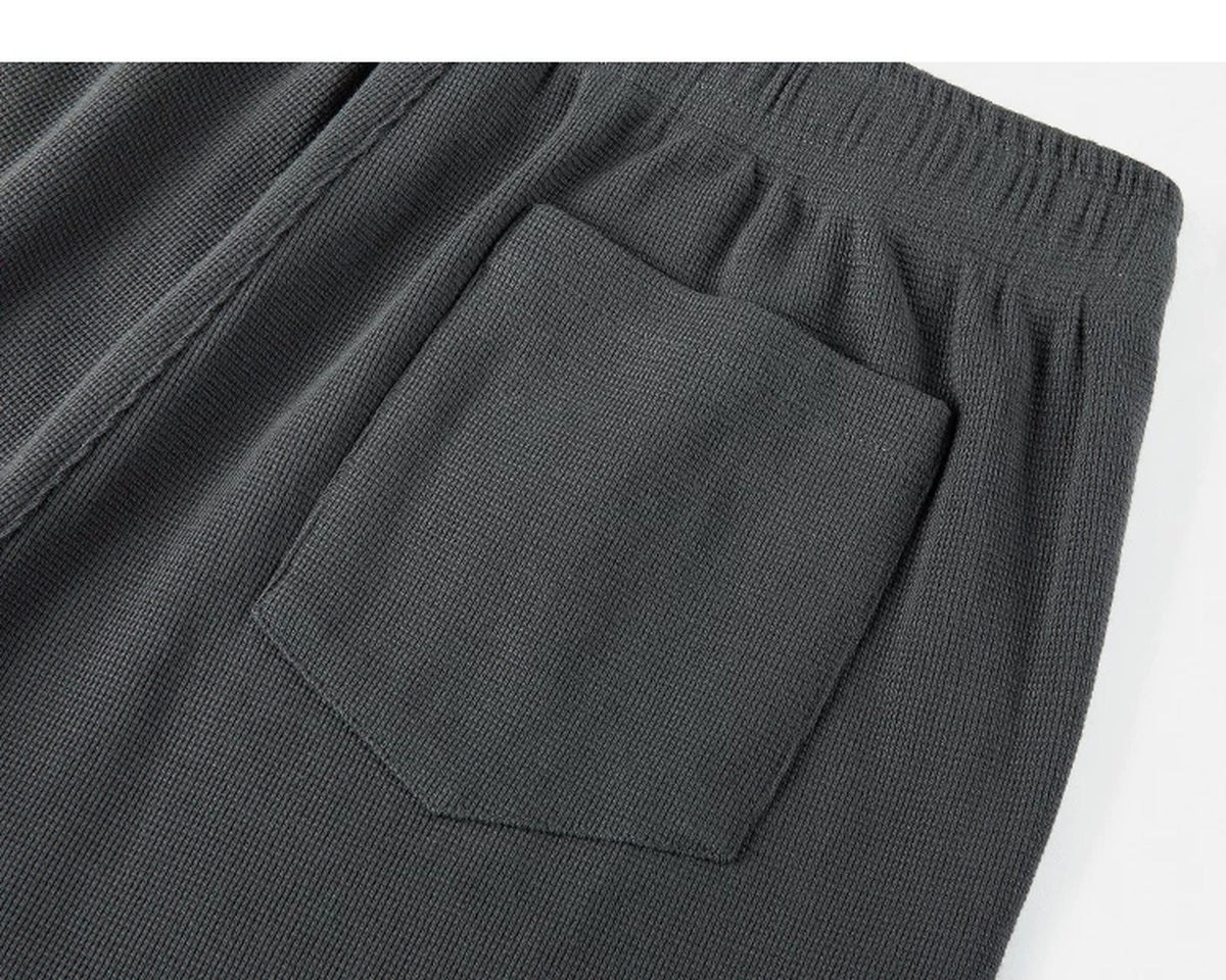 Waffle Drawstring Joggers - COPPING THREADS - IDLT