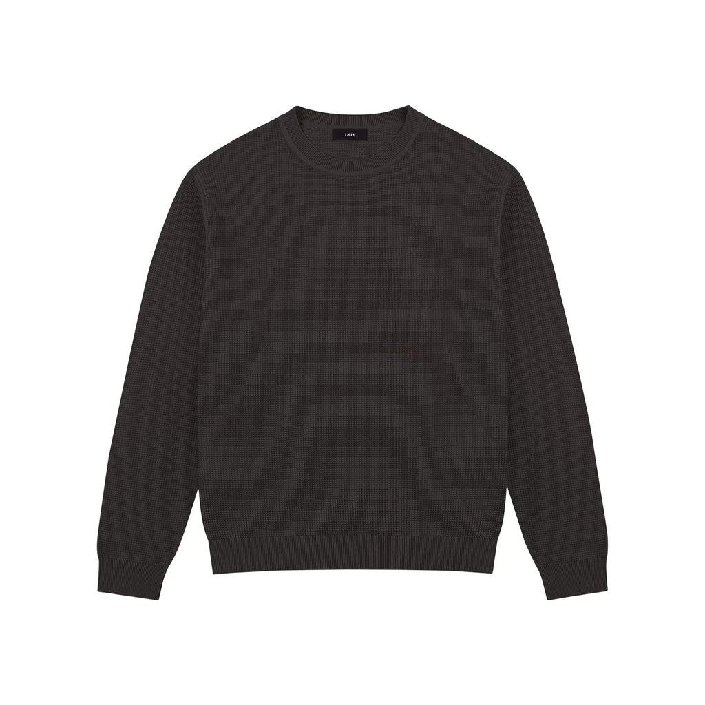 Waffle-Knit Crewneck Sweater - COPPING THREADS - IDLT