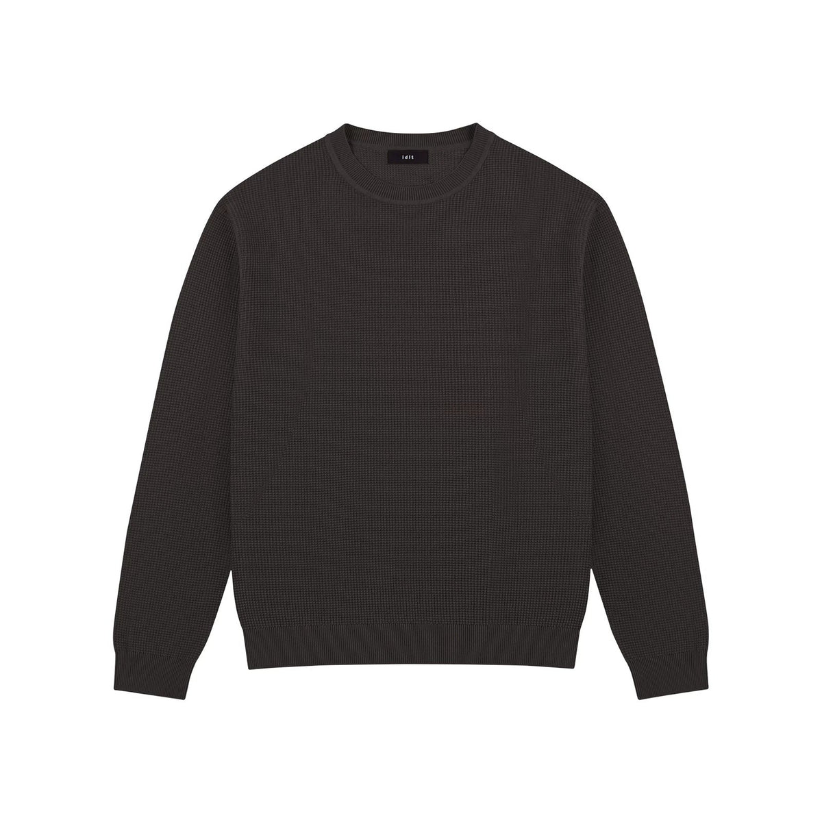 Waffle-Knit Crewneck Sweater - COPPING THREADS - IDLT