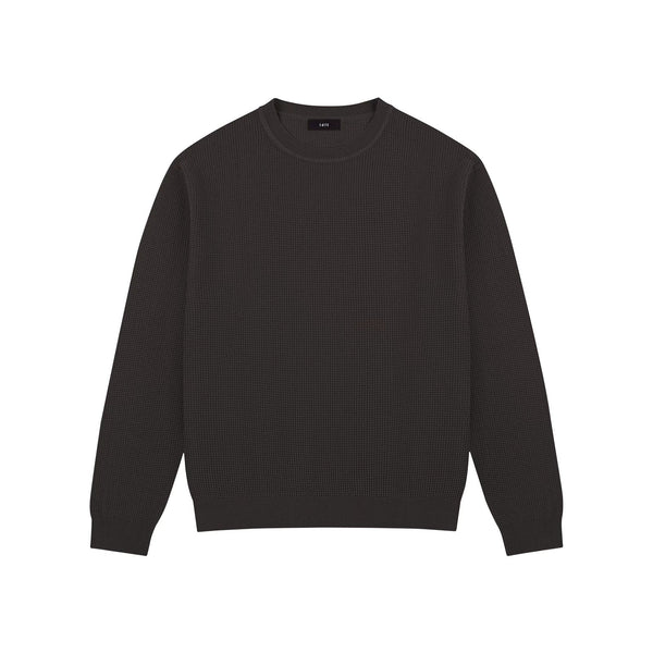 Waffle-Knit Crewneck Sweater - COPPING THREADS - IDLT