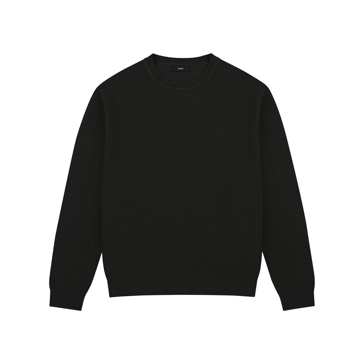 Waffle-Knit Crewneck Sweater - COPPING THREADS - IDLT