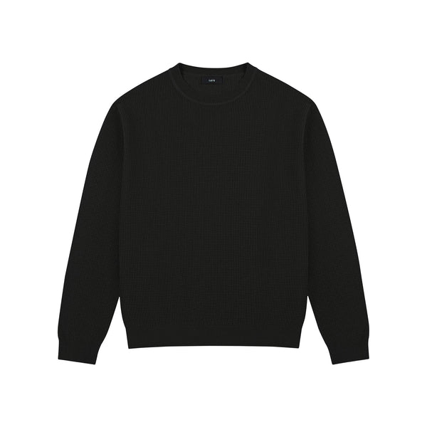 Waffle-Knit Crewneck Sweater - COPPING THREADS - IDLT