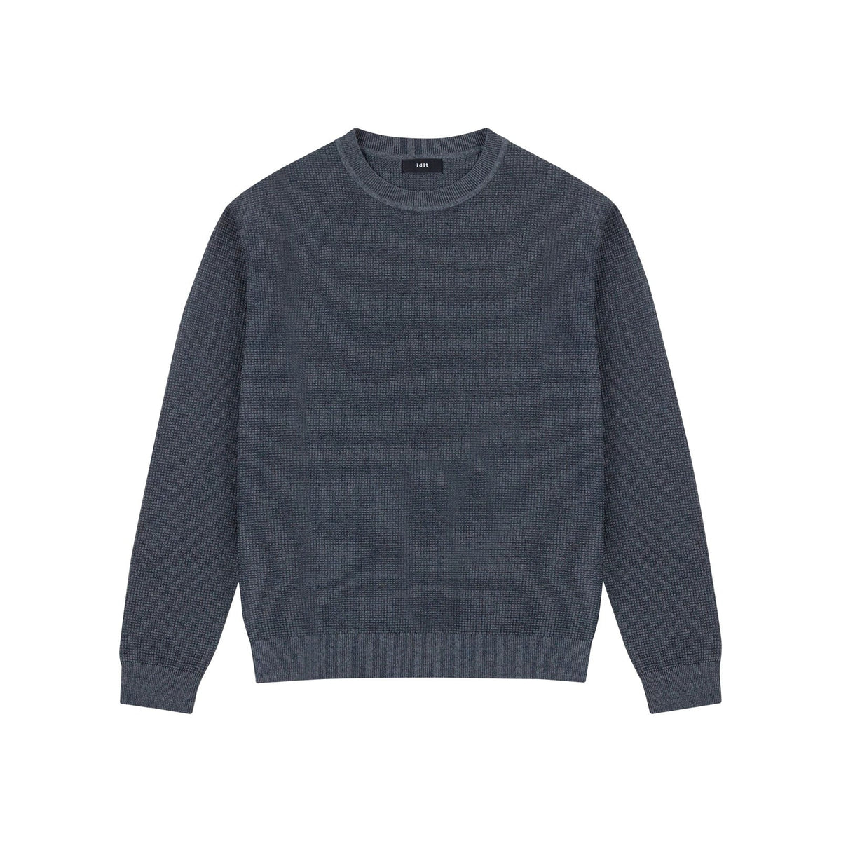 Waffle-Knit Crewneck Sweater - COPPING THREADS - IDLT