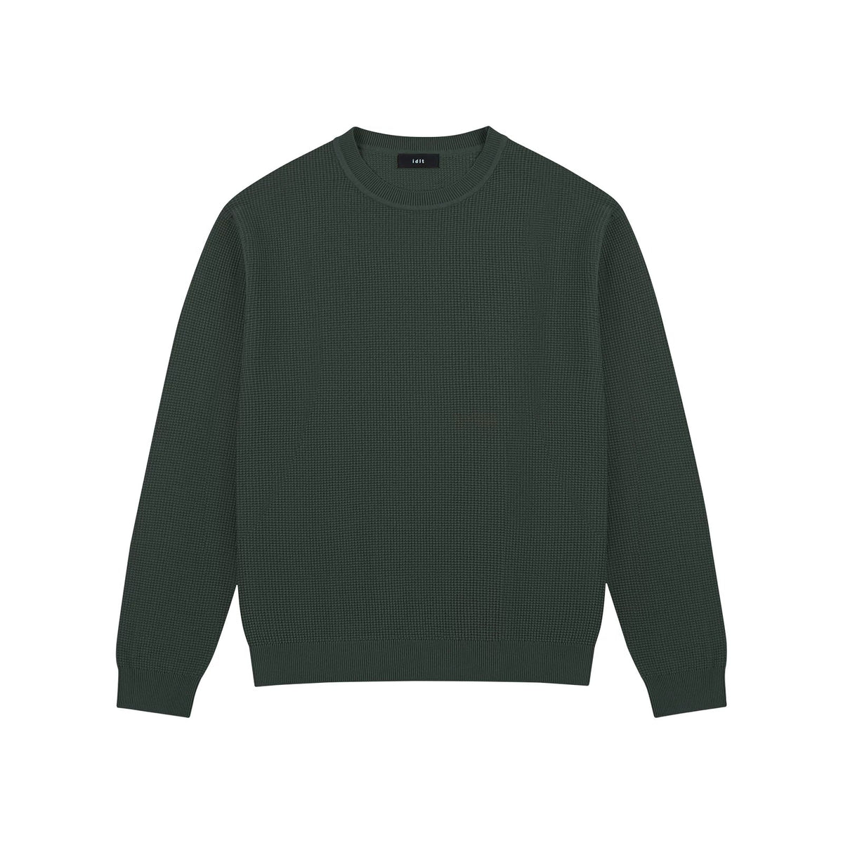 Waffle-Knit Crewneck Sweater - COPPING THREADS - IDLT