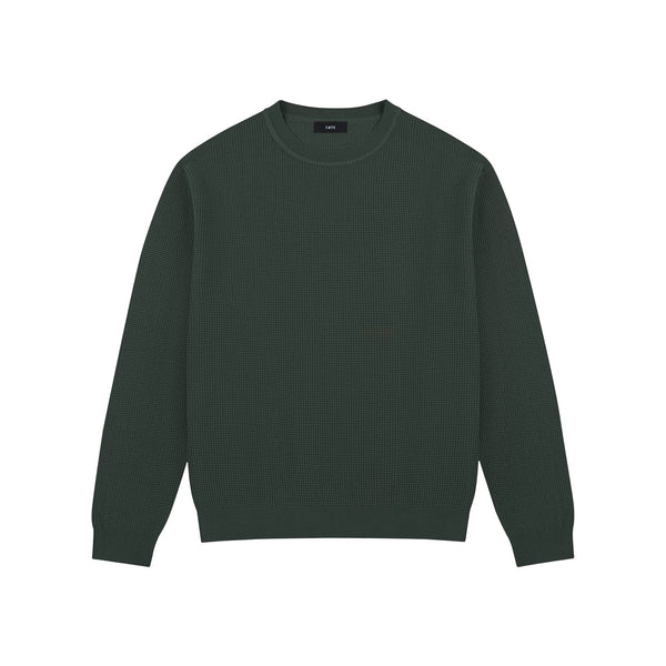 Waffle-Knit Crewneck Sweater - COPPING THREADS - IDLT