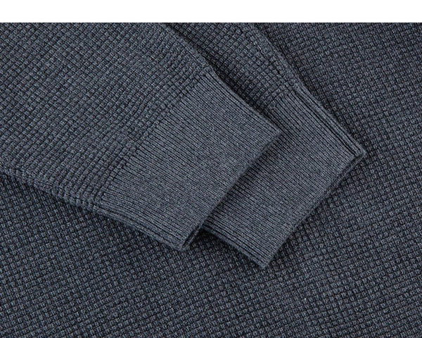 Waffle-Knit Crewneck Sweater - COPPING THREADS - IDLT
