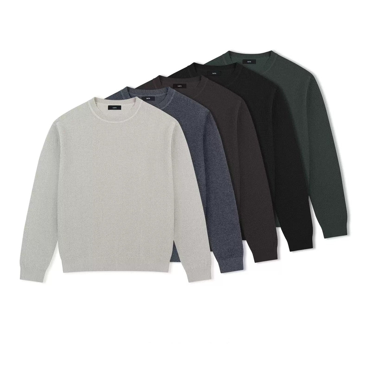 Waffle-Knit Crewneck Sweater - COPPING THREADS - IDLT