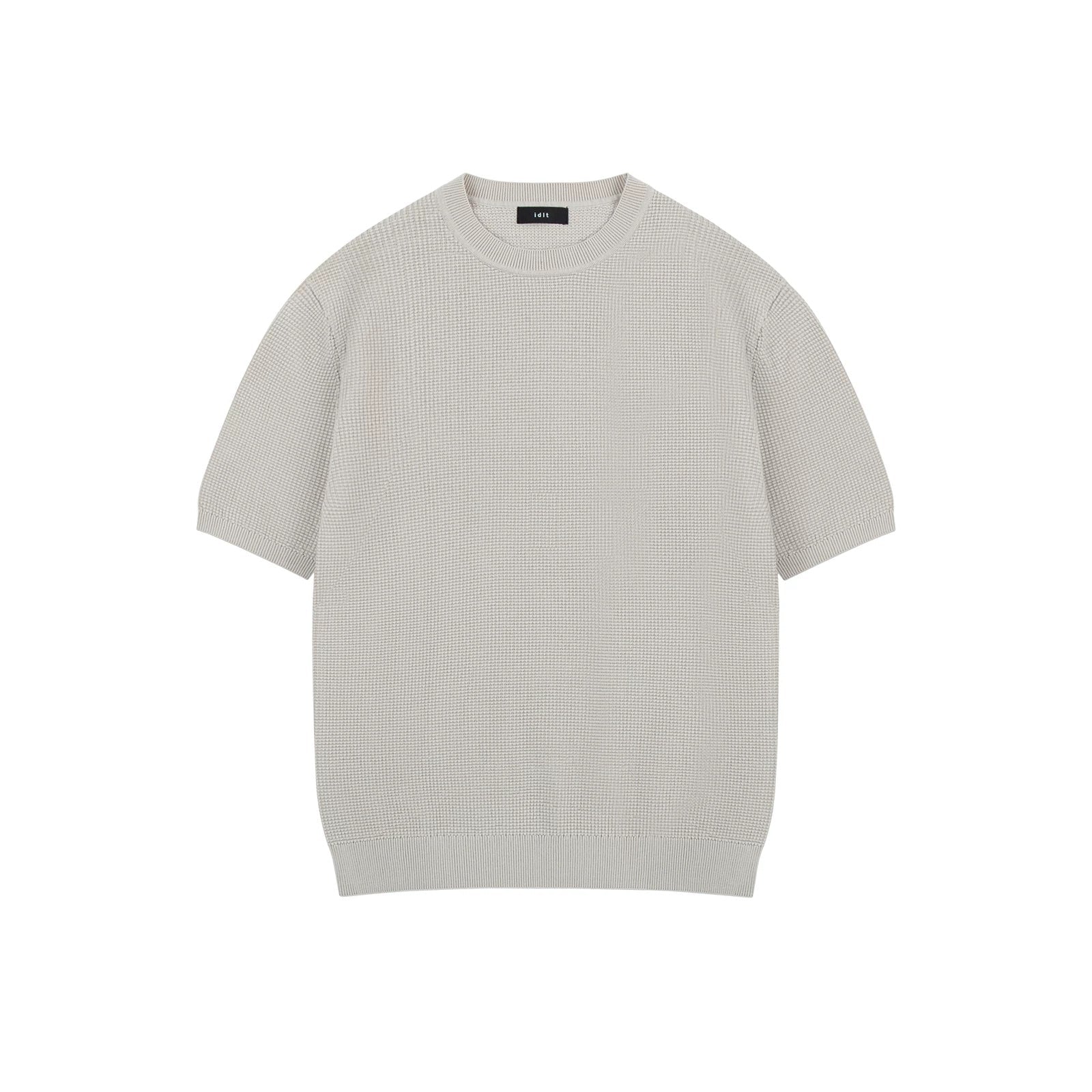 Waffle-Knit Crewneck Tee 서브 이미지