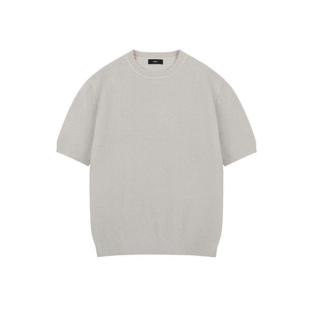 Waffle-Knit Crewneck Tee - COPPING THREADS - IDLT