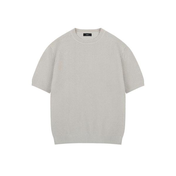 Waffle-Knit Crewneck Tee - COPPING THREADS - IDLT