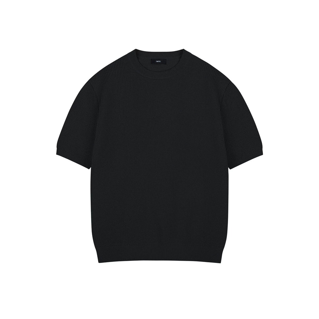 Waffle-Knit Crewneck Tee - COPPING THREADS - IDLT