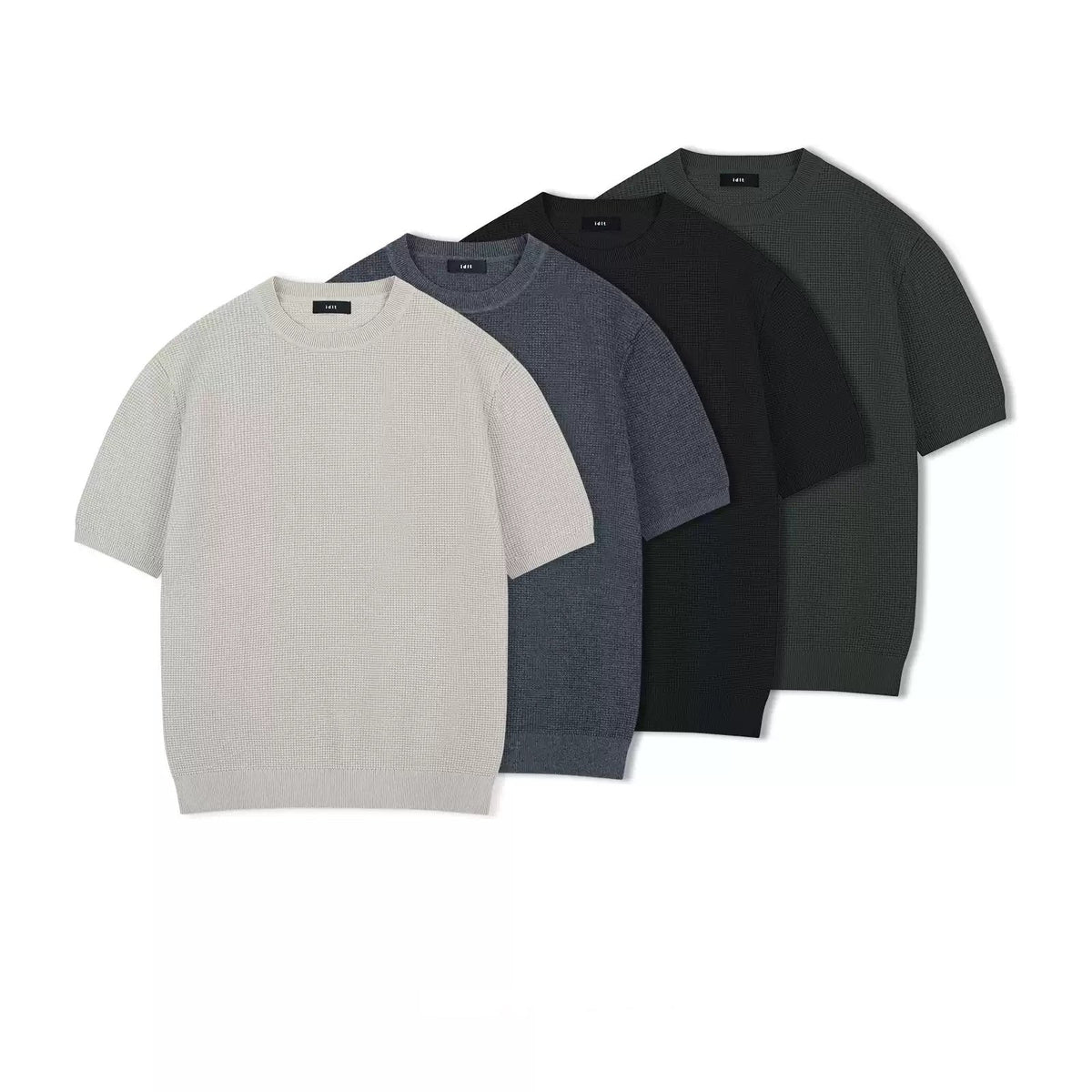 Waffle-Knit Crewneck Tee - COPPING THREADS - IDLT
