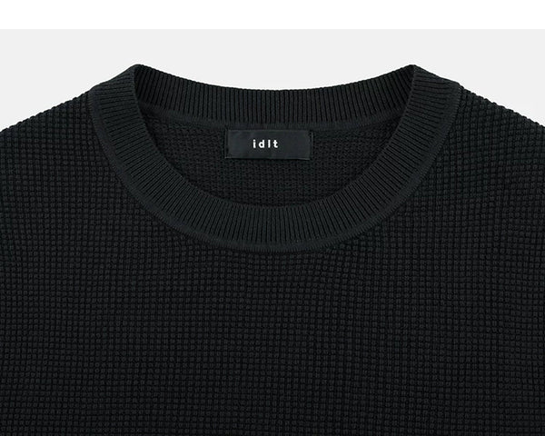 Waffle-Knit Crewneck Tee - COPPING THREADS - IDLT