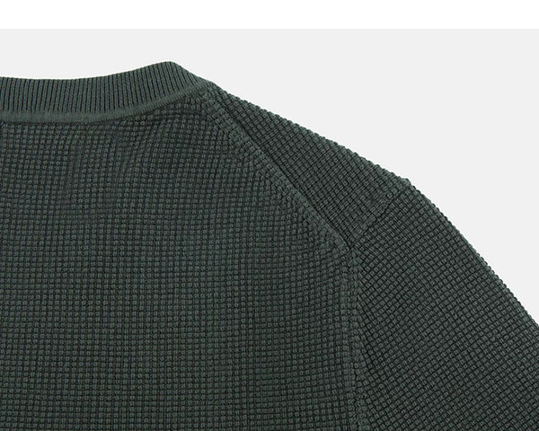 Waffle-Knit Crewneck Tee - COPPING THREADS - IDLT