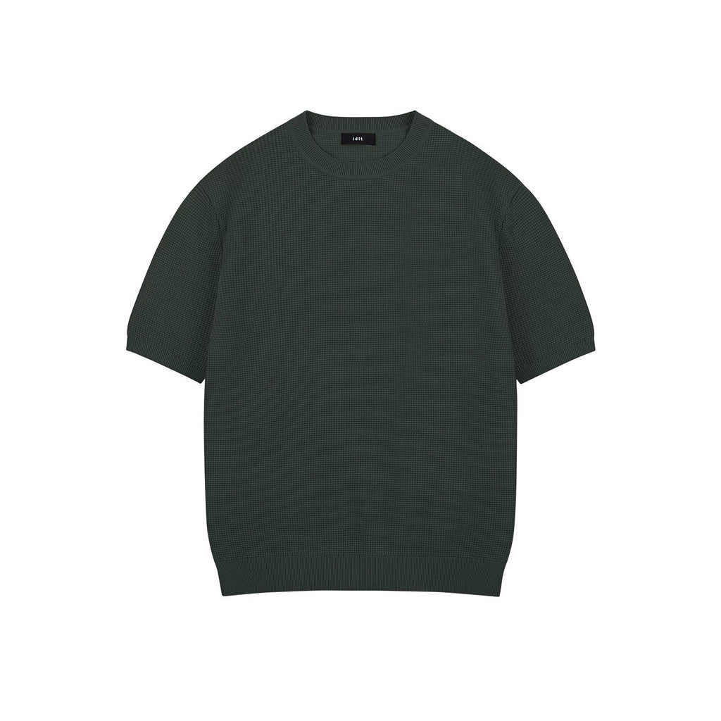 Waffle-Knit Crewneck Tee - COPPING THREADS - IDLT