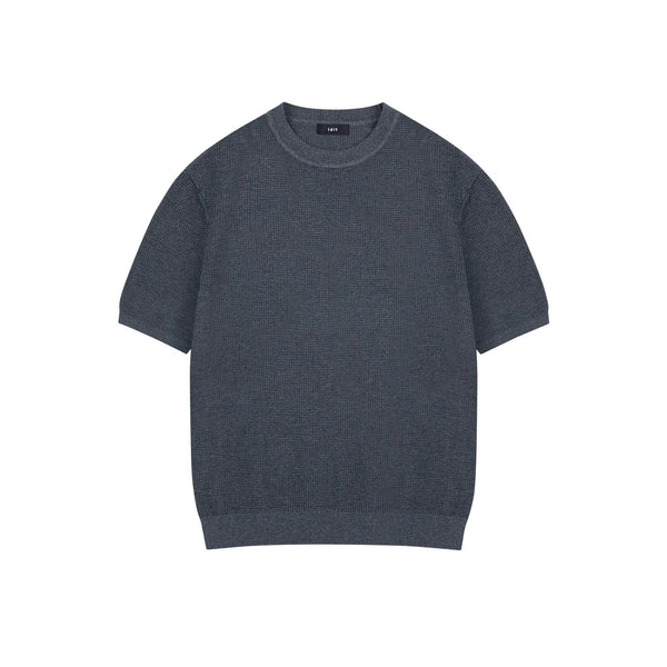 Waffle-Knit Crewneck Tee - COPPING THREADS - IDLT