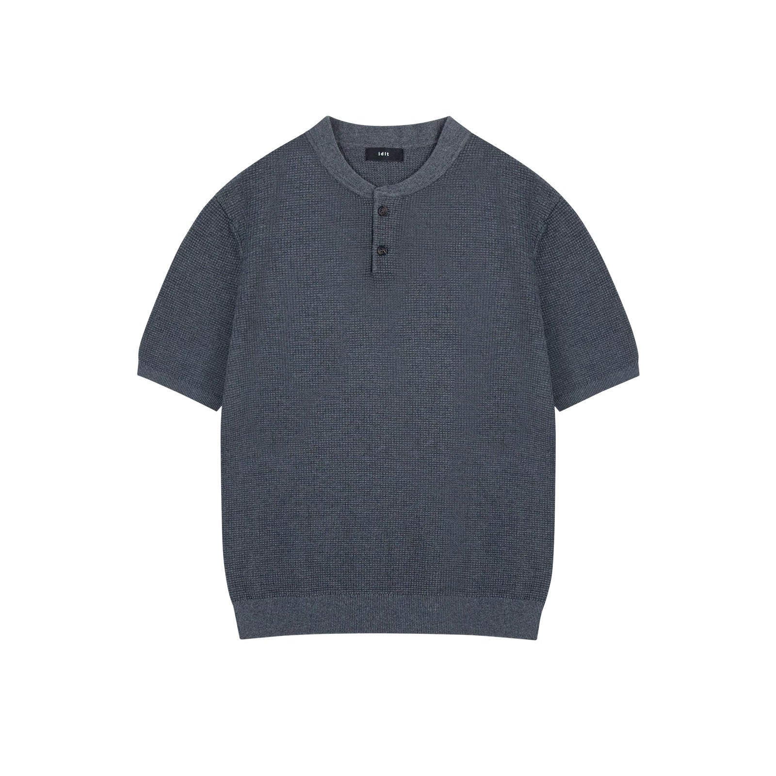 Waffle-Knit Henley Tee 서브 이미지