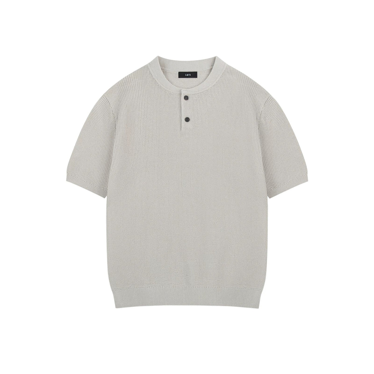 Waffle-Knit Henley Tee - COPPING THREADS - IDLT 메인 이미지