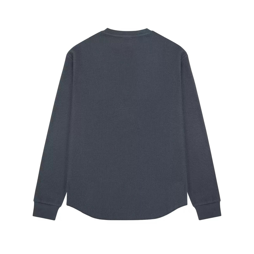 Waffle Long-Sleeve Henley - COPPING THREADS - IDLT