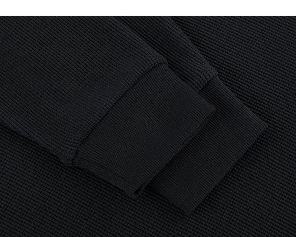 Waffle Long-Sleeve Henley - COPPING THREADS - IDLT