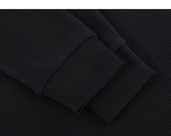 Waffle Long-Sleeve Henley - COPPING THREADS - IDLT