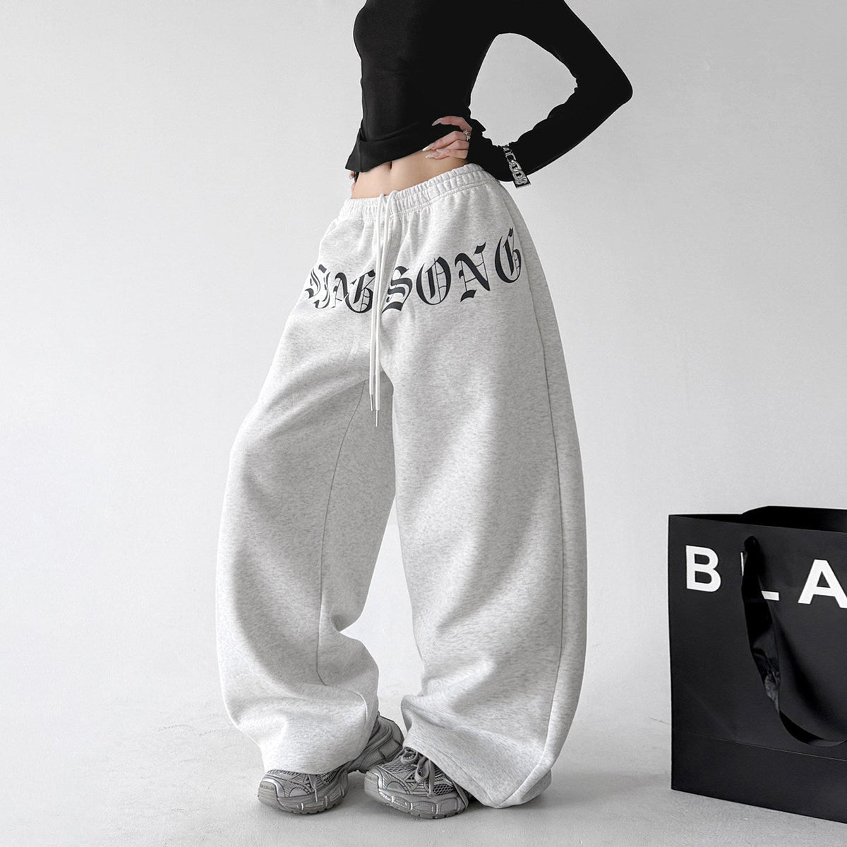 Waist-Print Balloon Sweatpants - CT3081 - COPPING THREADS - CT ORIGINALS