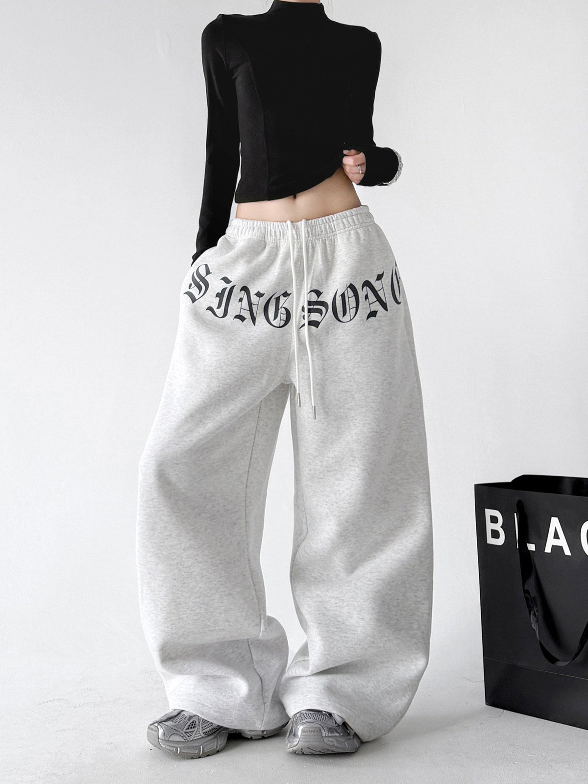 Waist-Print Balloon Sweatpants - CT3081 - COPPING THREADS - CT ORIGINALS