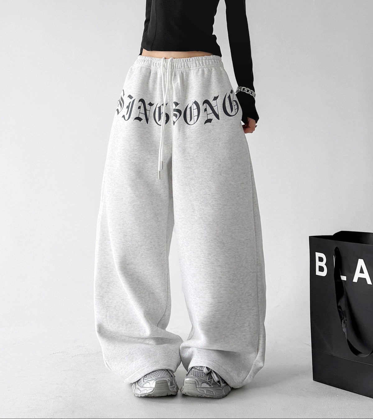 Waist-Print Balloon Sweatpants - CT3081 - COPPING THREADS - CT ORIGINALS 메인 이미지