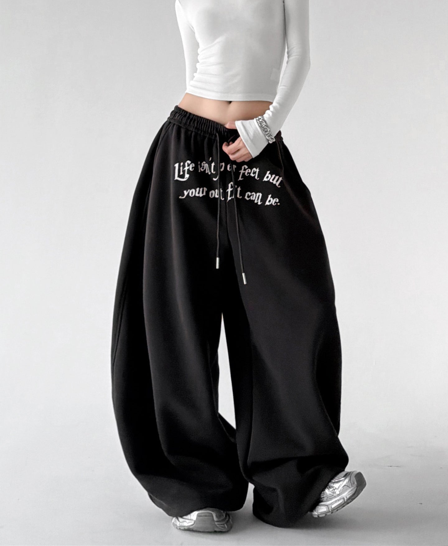 Waist-Print Balloon Sweatpants - CT66232 Zweitbild