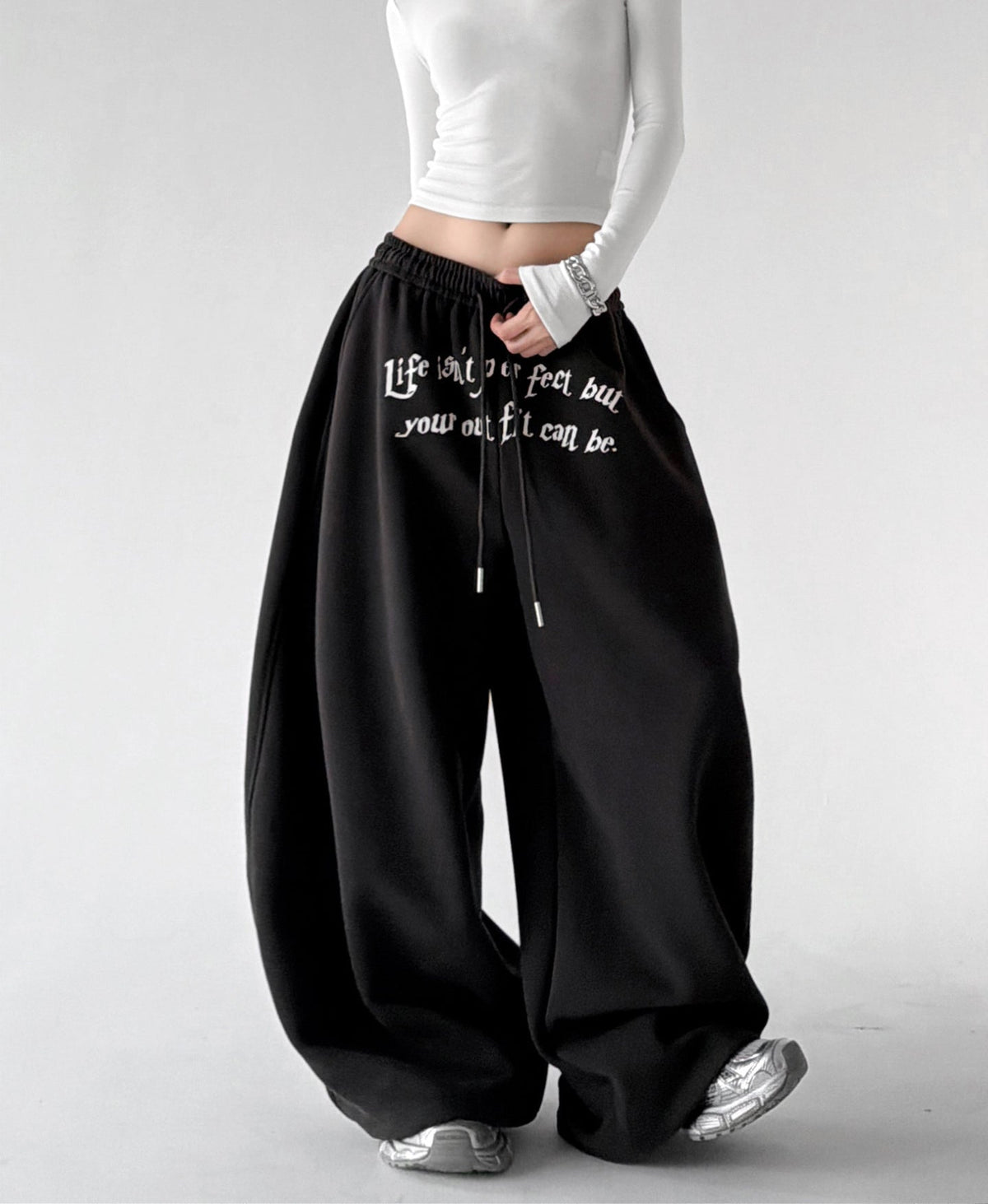 Waist-Print Balloon Sweatpants - CT66232 - COPPING THREADS - CT ORIGINALS