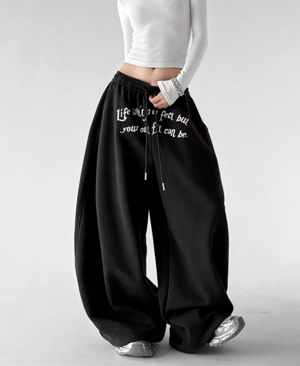 Waist-Print Balloon Sweatpants - CT66232 - COPPING THREADS - CT ORIGINALS
