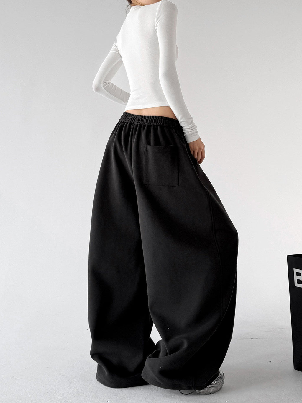 Waist-Print Balloon Sweatpants - CT66232 - COPPING THREADS - CT ORIGINALS