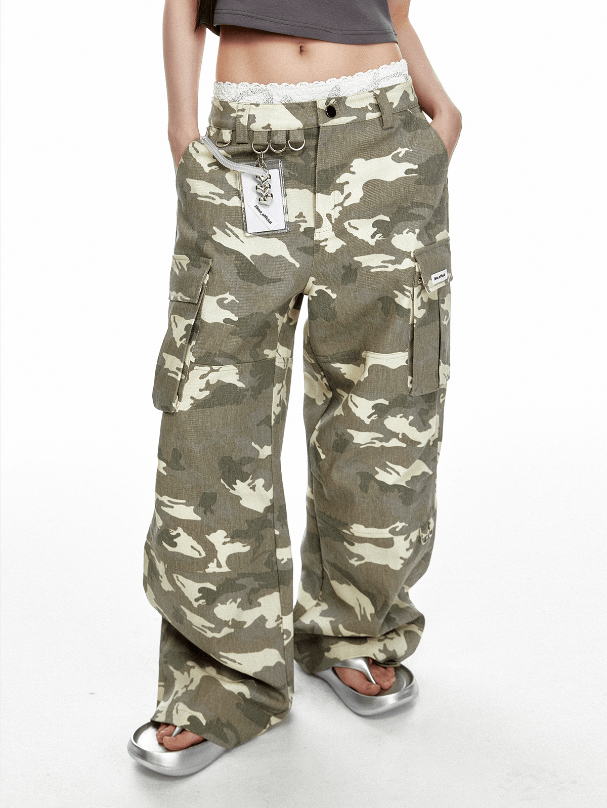 Washed Camo Wide - Leg Utility Denim - COPPING THREADS - Jikoo