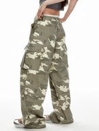 Washed Camo Wide - Leg Utility Denim - COPPING THREADS - Jikoo