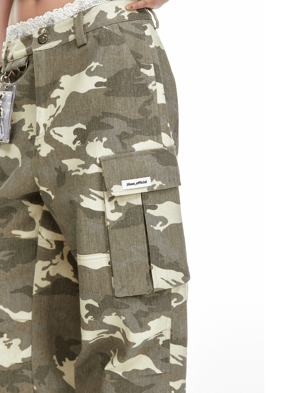 Washed Camo Wide - Leg Utility Denim - COPPING THREADS - Jikoo