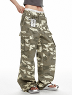 Washed Camo Wide - Leg Utility Denim - COPPING THREADS - Jikoo