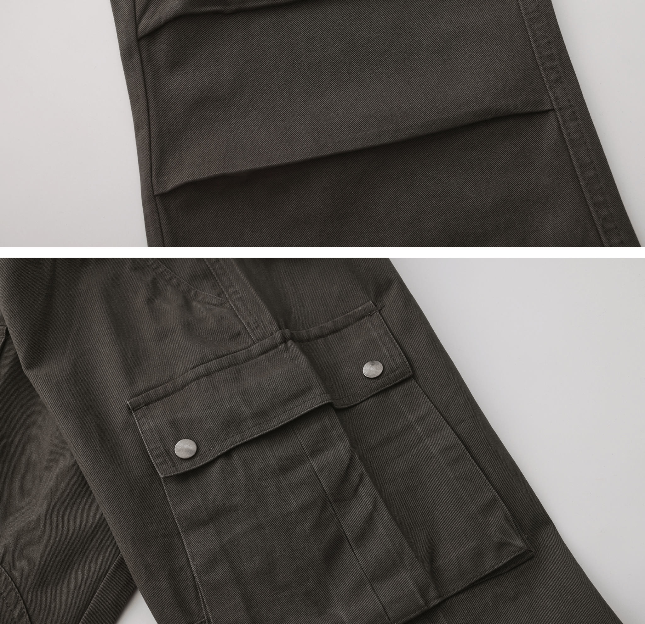 Washed Charcoal Multi - Pocket Utility Cargo Pants - COPPING THREADS - Coldstone