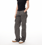 Washed Charcoal Multi - Pocket Utility Cargo Pants - COPPING THREADS - Coldstone