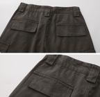 Washed Charcoal Multi - Pocket Utility Cargo Pants - COPPING THREADS - Coldstone