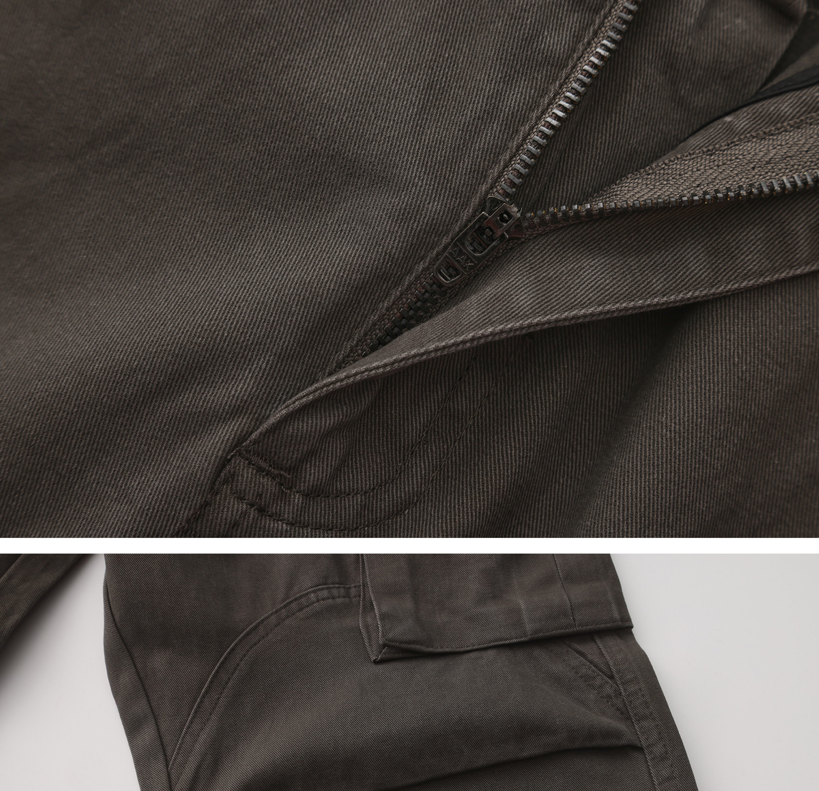 Washed Charcoal Multi - Pocket Utility Cargo Pants - COPPING THREADS - Coldstone